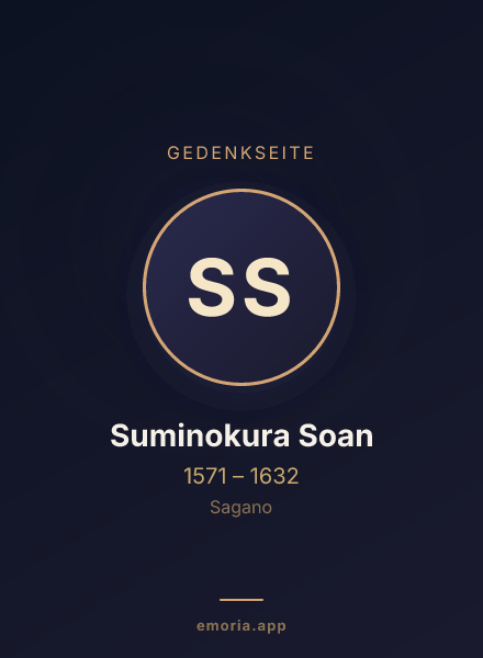 Gedenkportrait von Suminokura Soan