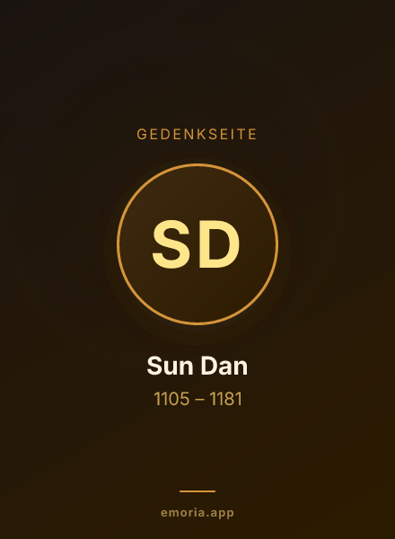 Gedenkportrait von Sun Dan