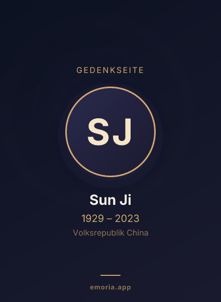 Gedenkportrait von Sun Ji