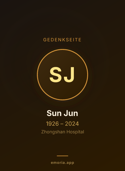 Gedenkportrait von Sun Jun