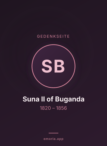Gedenkportrait von Suna II of Buganda