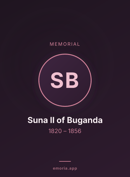 Memorial portrait of Suna II of Buganda