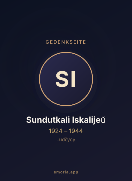 Gedenkportrait von Sundutkali Iskalijeŭ