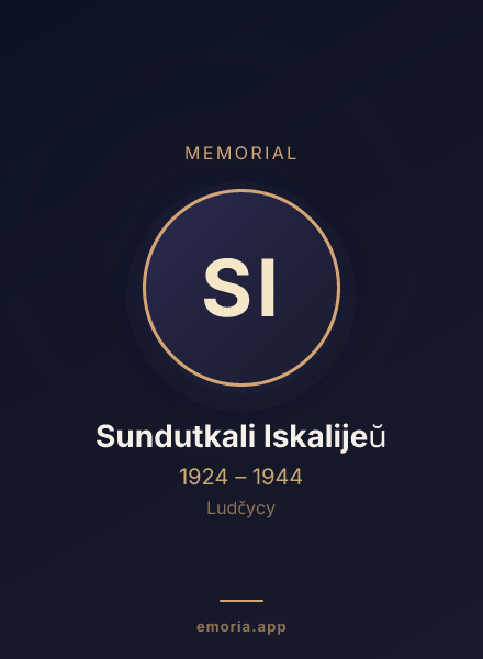Memorial portrait of Sundutkali Iskalijeŭ