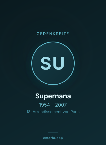 Gedenkportrait von Supernana