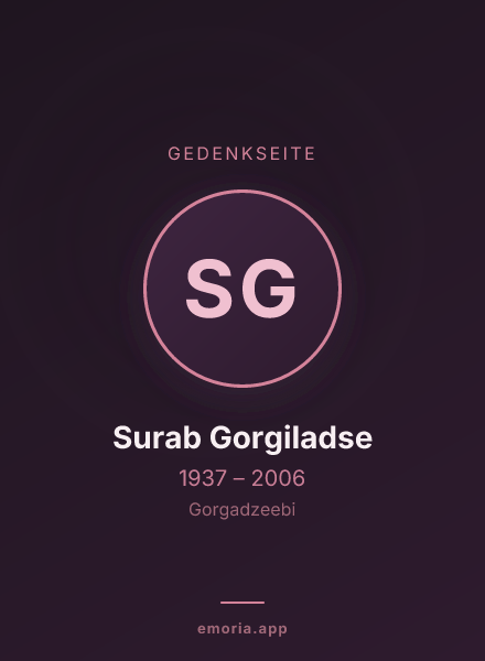 Gedenkportrait von Surab Gorgiladse