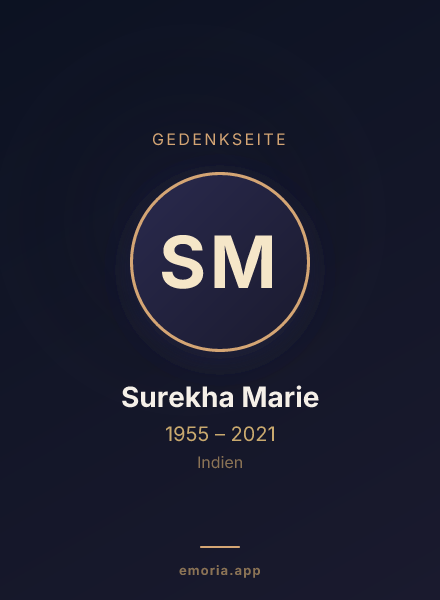 Gedenkportrait von Surekha Marie