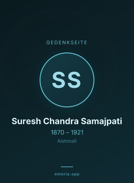 Gedenkportrait von Suresh Chandra Samajpati