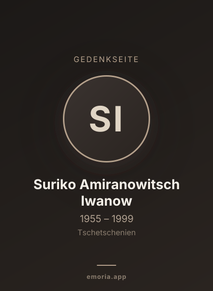 Gedenkportrait von Suriko Amiranowitsch Iwanow