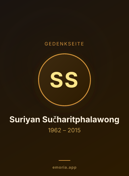 Gedenkportrait von Suriyan Sučharitphalawong