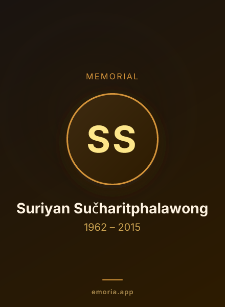 Memorial portrait of Suriyan Sučharitphalawong