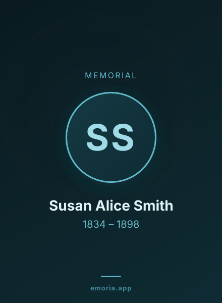 Memorial portrait of Susan Alice Smith