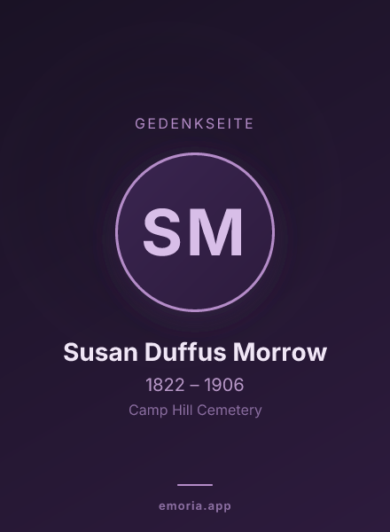 Gedenkportrait von Susan Duffus Morrow