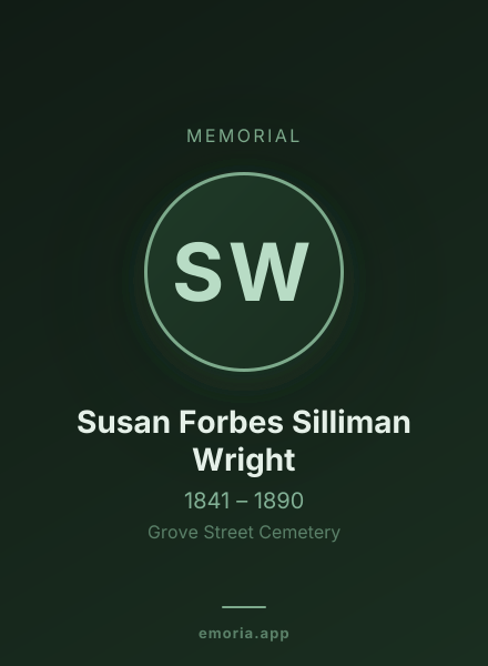 Memorial portrait of Susan Forbes Silliman Wright