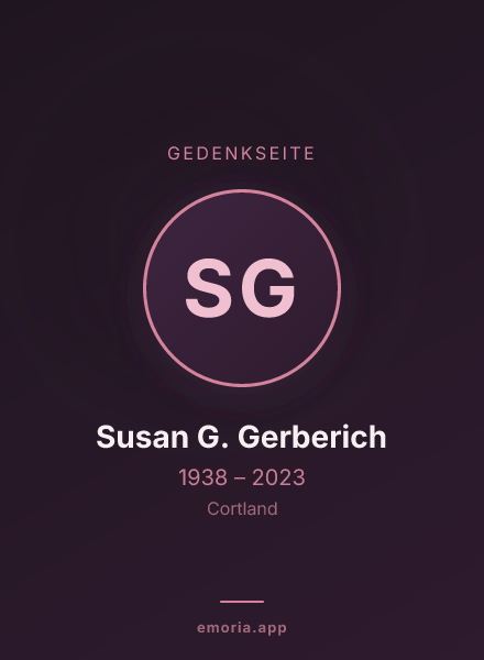 Gedenkportrait von Susan G. Gerberich