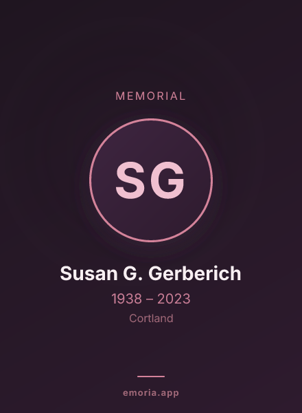 Memorial portrait of Susan G. Gerberich