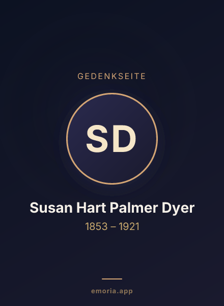 Gedenkportrait von Susan Hart Palmer Dyer