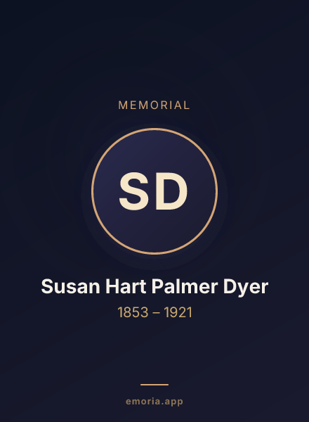 Memorial portrait of Susan Hart Palmer Dyer
