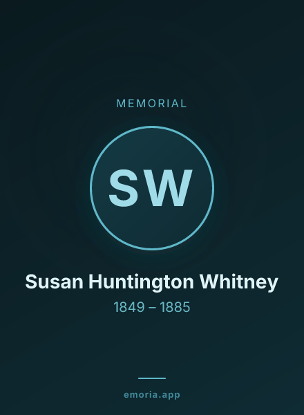 Memorial portrait of Susan Huntington Whitney