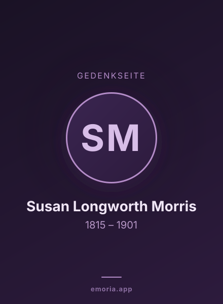 Gedenkportrait von Susan Longworth Morris