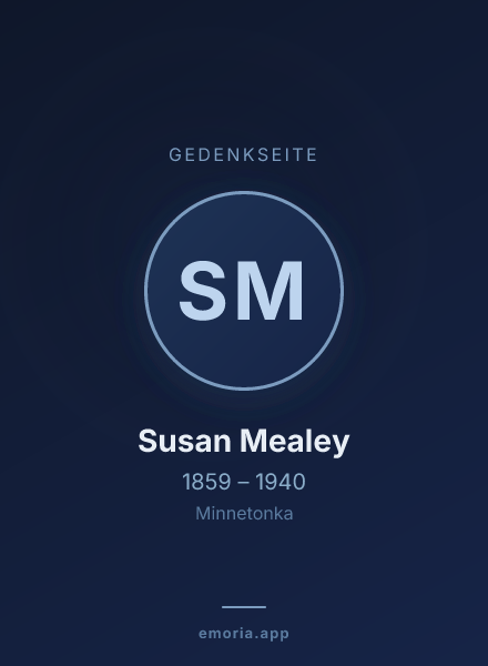 Gedenkportrait von Susan Mealey