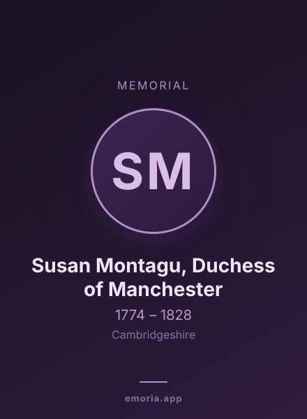 Memorial portrait of Susan Montagu, Duchess of Manchester