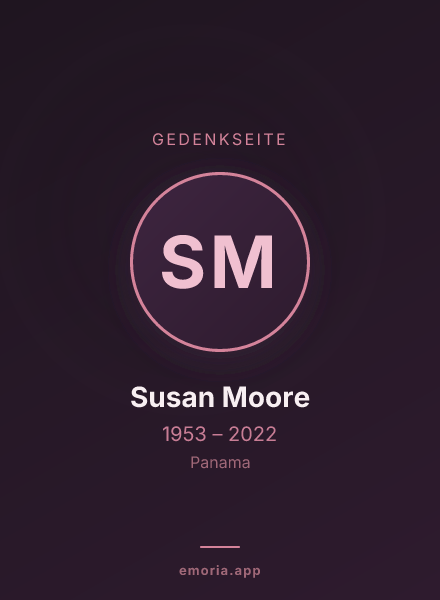 Gedenkportrait von Susan Moore
