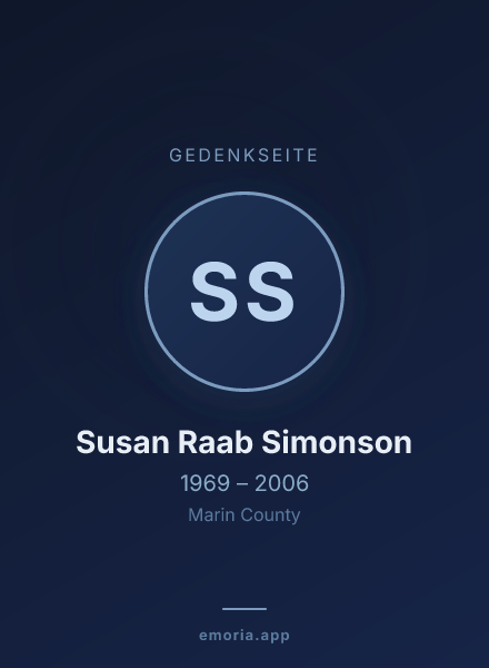 Gedenkportrait von Susan Raab Simonson