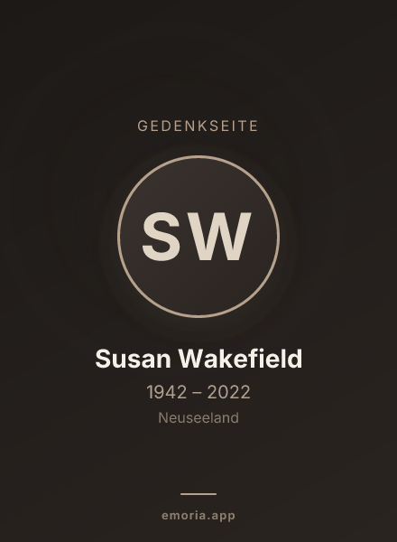 Gedenkportrait von Susan Wakefield