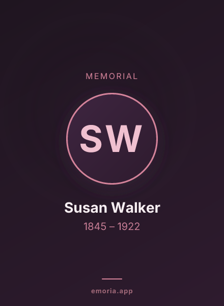 Memorial portrait of Susan Walker