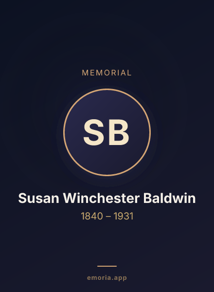 Memorial portrait of Susan Winchester Baldwin