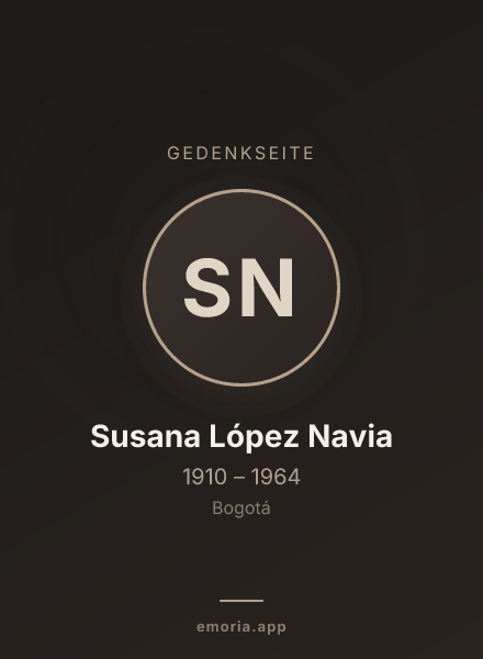 Gedenkportrait von Susana López Navia