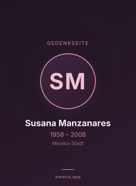 Gedenkportrait von Susana Manzanares