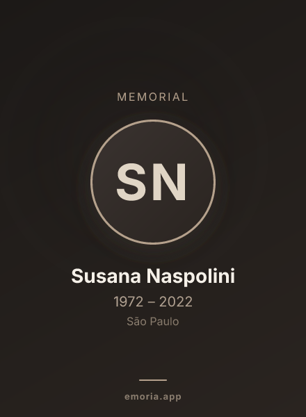 Memorial portrait of Susana Naspolini