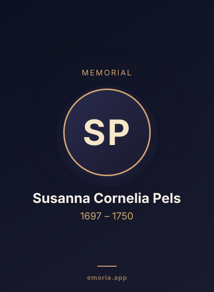 Memorial portrait of Susanna Cornelia Pels