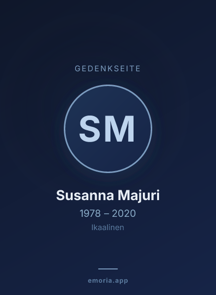 Gedenkportrait von Susanna Majuri
