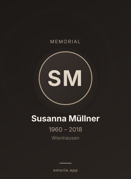 Memorial portrait of Susanna Müllner