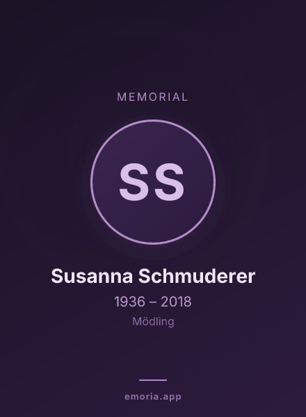Memorial portrait of Susanna Schmuderer