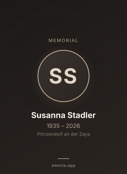 Memorial portrait of Susanna Stadler