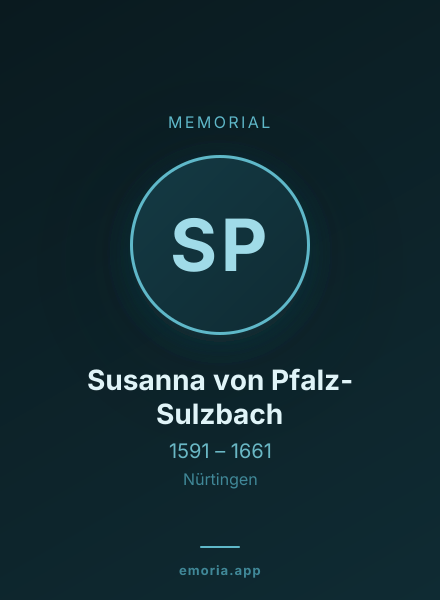 Memorial portrait of Susanna von Pfalz-Sulzbach