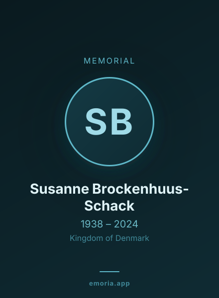Memorial portrait of Susanne Brockenhuus-Schack