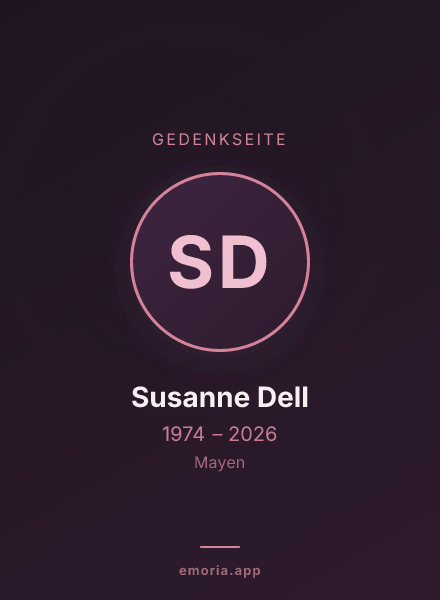 Gedenkportrait von Susanne Dell
