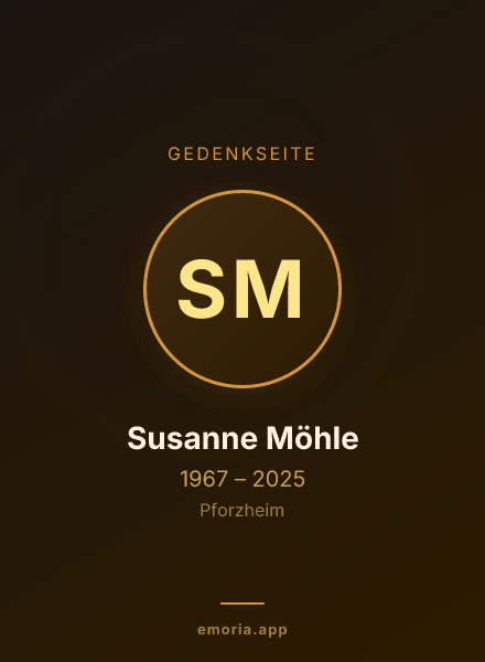 Gedenkportrait von Susanne Möhle