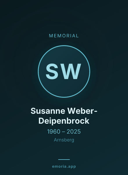 Memorial portrait of Susanne Weber-Deipenbrock