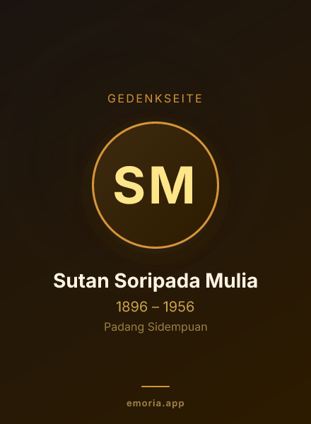 Gedenkportrait von Sutan Soripada Mulia