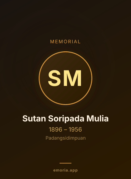 Memorial portrait of Sutan Soripada Mulia