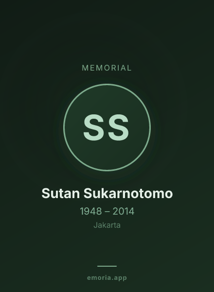 Memorial portrait of Sutan Sukarnotomo