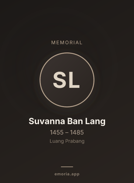 Memorial portrait of Suvanna Ban Lang