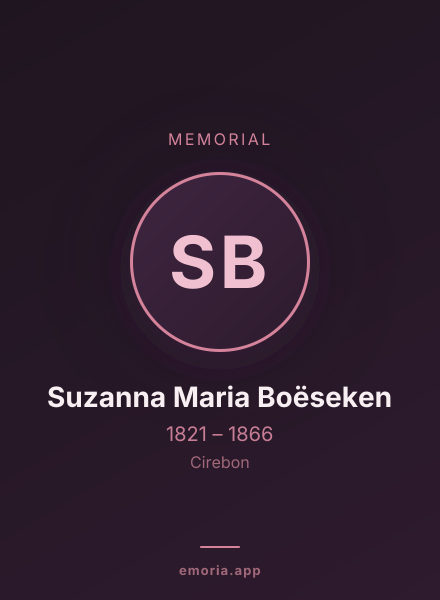 Memorial portrait of Suzanna Maria Boëseken