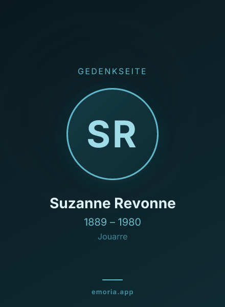 Gedenkportrait von Suzanne Revonne